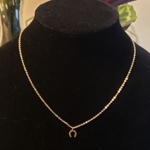 Handmade dainty horseshoe necklace